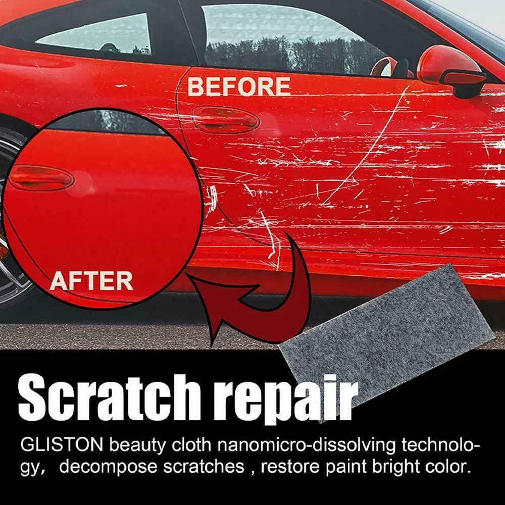 Magic Car Scratch Repair Cloth Nano Sparkle Cloth Car Metal Surface Polishing Cloth Scratch Repair Tool Remover Auto Accessories