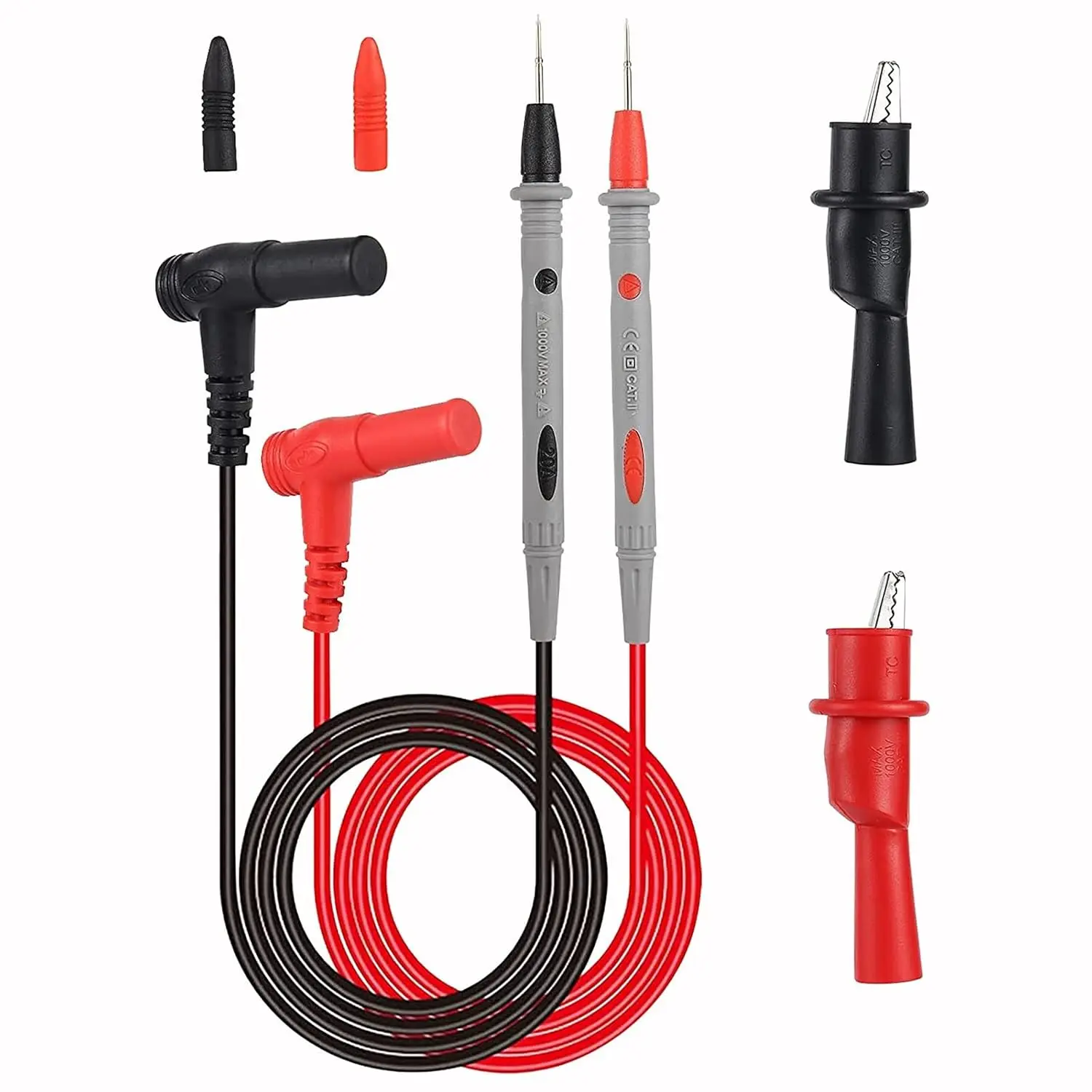 Multimeter Test Leads Universal Cable AC DC 1000V 20A 10A CAT III Measuring Probes Pen for Multi-Meter Tester Wire Tips image 2