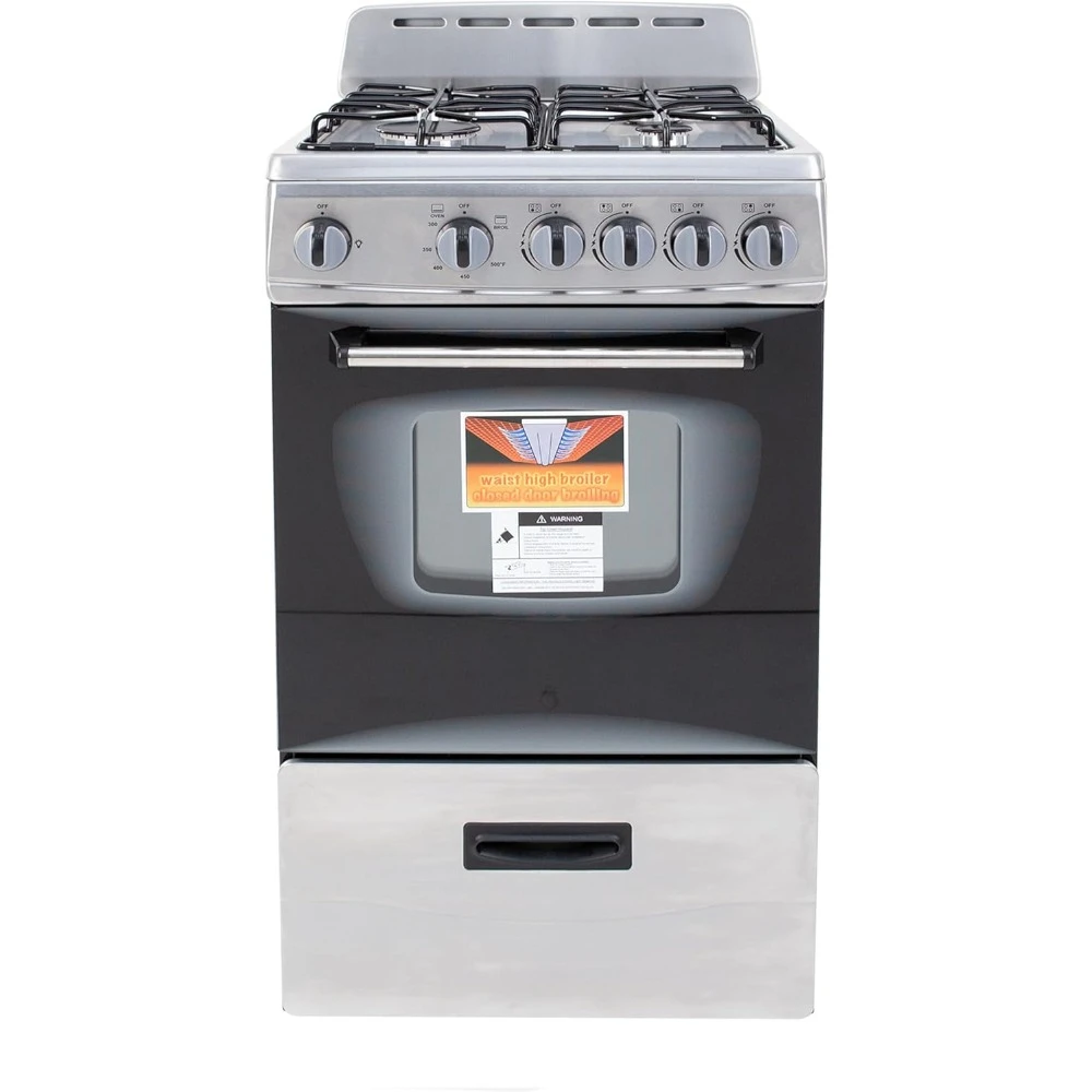 GR2013CSS Gas Range, 20", Black,Stainless Steel induction cooker