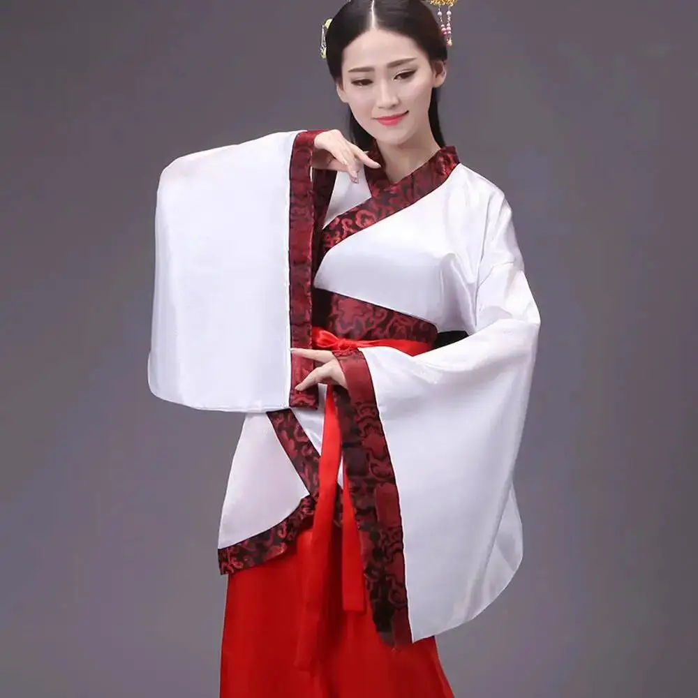 

Chinese Tang Suit Cheongsam Dance Dress Chinese Traditional Costumes Long Sleeves Hanfu Long Dress Performance Skirt Patchwork