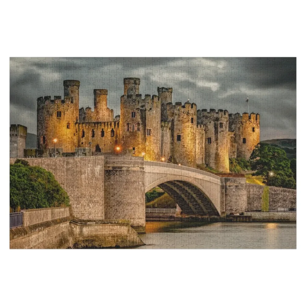 Conwy Castle Wales Jigsaw Puzzle Custom Wood Adults Custom Photo Personalized Puzzle