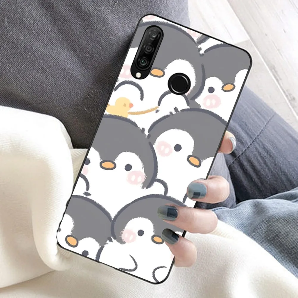 Cute Lovely Penguin Phone Case For Huawei Honor 10 lite 9 20 7A pro 9X pro 30 pro 50 pro 60 pro 70 pro plus