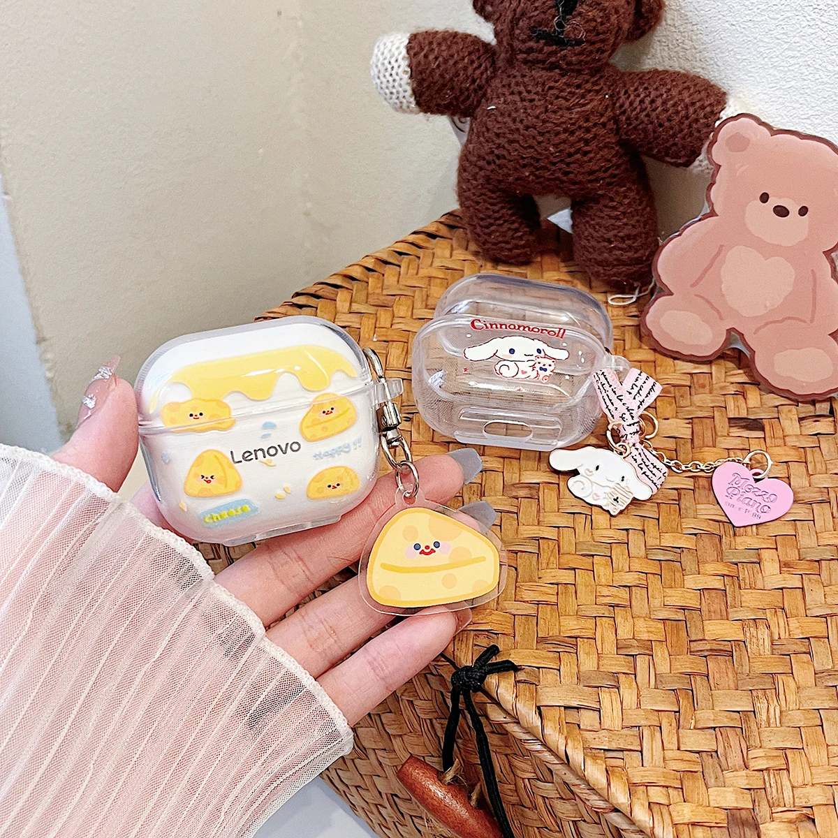 부드러운 보호 이어폰 케이스, Lenovo LP40 TWS 커버, 헤드폰 케이스, Lenovo LP40 충전 박스 커버