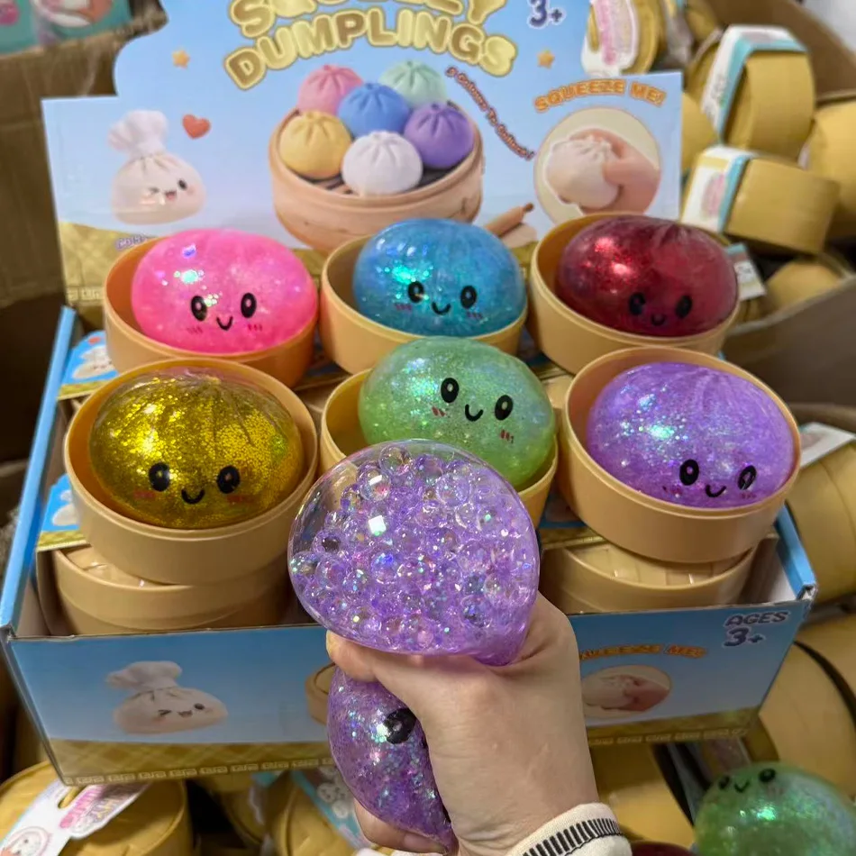 

Glitter Dumpling, Glitter Dumpling Squishy Box Dumplings Squishy Anxiety Relief Fidget Soft Squeeze Decompression Dough