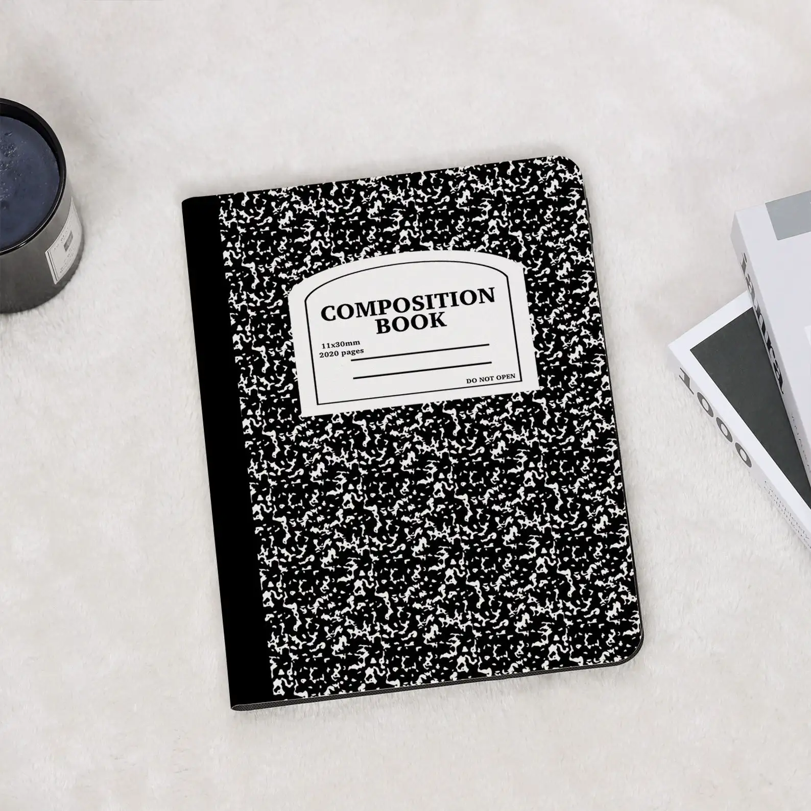 Black Composition Book iPad Case for Apple iPad 9.7