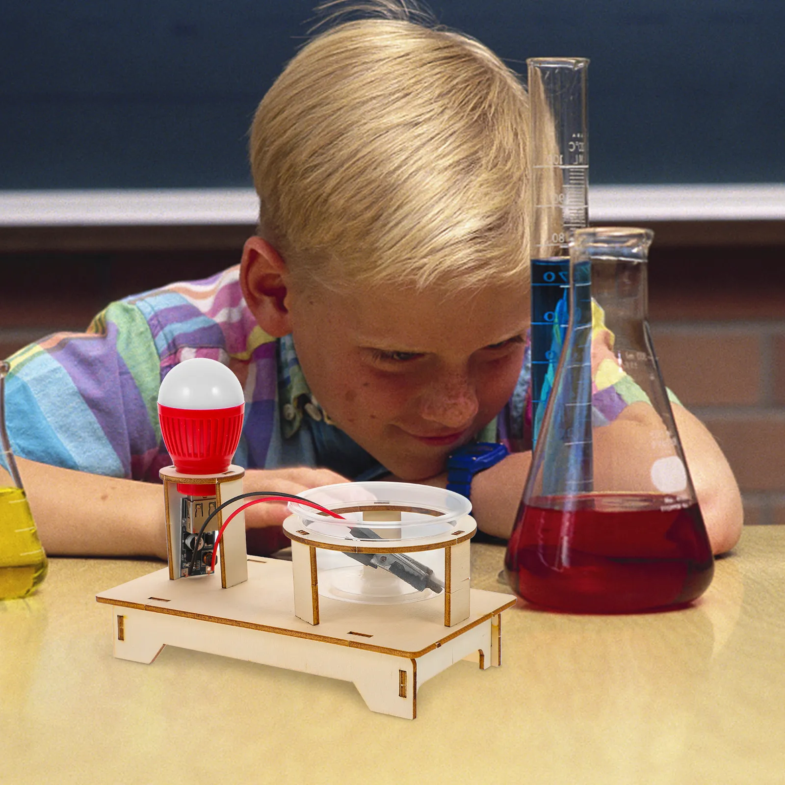 

Набор для научных экспериментов: лампа на солевом растворе, DIY-материалы для изучения физики, электрическая цепь на соленой воде