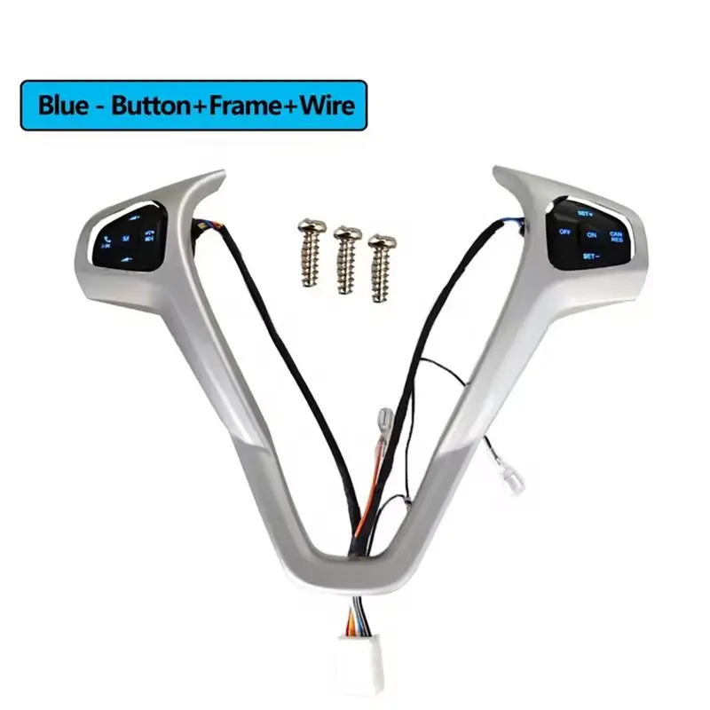 Audio Volume Cruise Control Switch Button Steering Wheel Car 1 Set For Ford Escort Fiesta MK7 MK8 ST Ecosport 2013-A74F