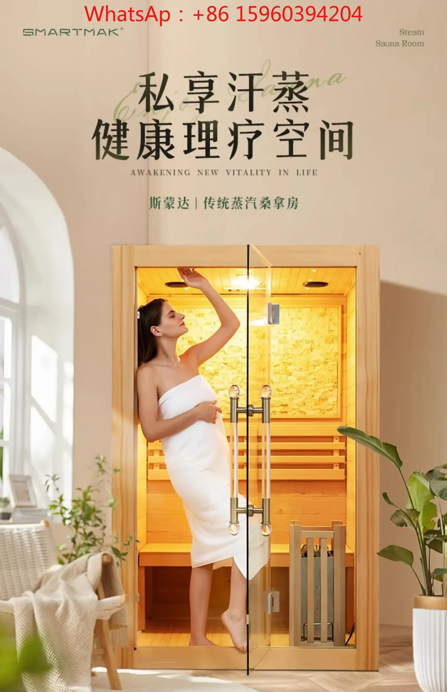 Sauna Household dry steam Light wave Sauna furnace Steam Beauty salon Steam package installation