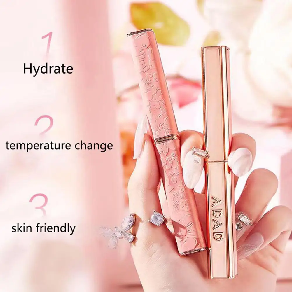 2024 Vendita Calda Adad Lip Gloss Naturale Daub Insuavemente Ultraleggero Cambiamento di Temperatura Rossetto Balsamo per le labbra Per Il Partito P7x5