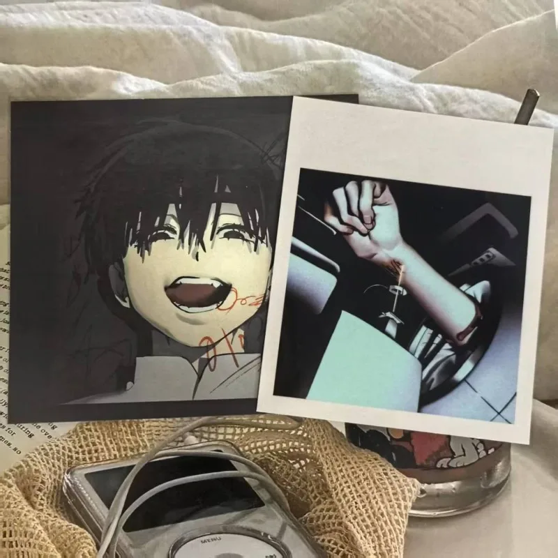 New 2Pcs/Set 2nd Anniversary Card Alien Stage TV Anime Card Ivan Till Cosplay Square CD Card Instant Imaging Cards Postcard Gift