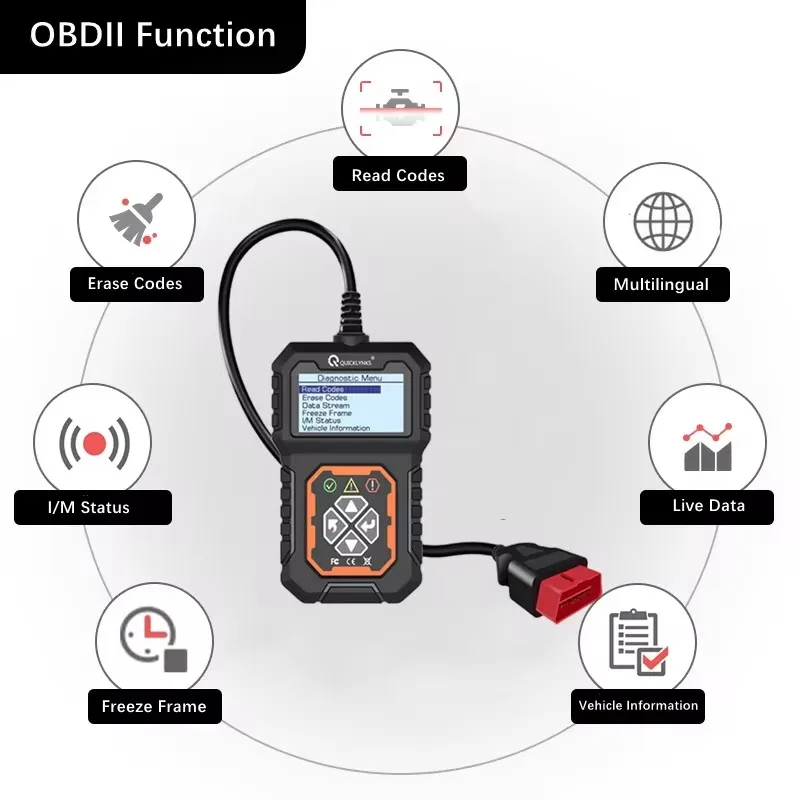 QUICKLYNKS T31 Car Full OBD2/EOBD Scanner Engine System Check Code Reader Professional OBD 2 Automotive Diagnostic Scan Tools