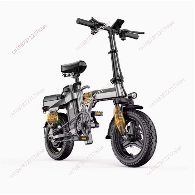 Folding electric vehicle driving electric bicycle lithium battery ultra-light portable small transportation battery car