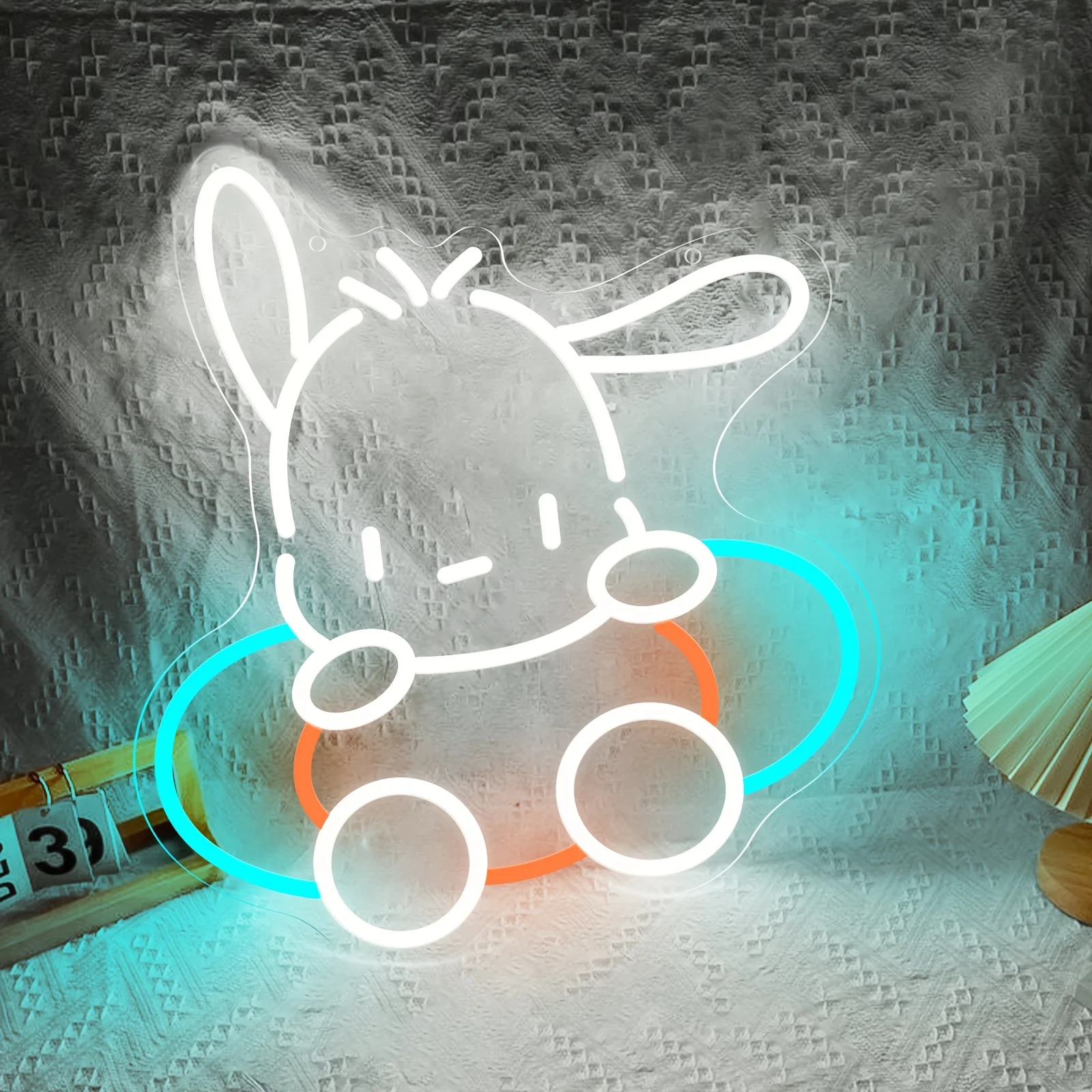 

Неоновая LED-лампа Pochacco на кольцах: милый мультяшный щенок, настенный светильник для спальни, гостиной, бара, декор, ночник Sanrio, подарок
