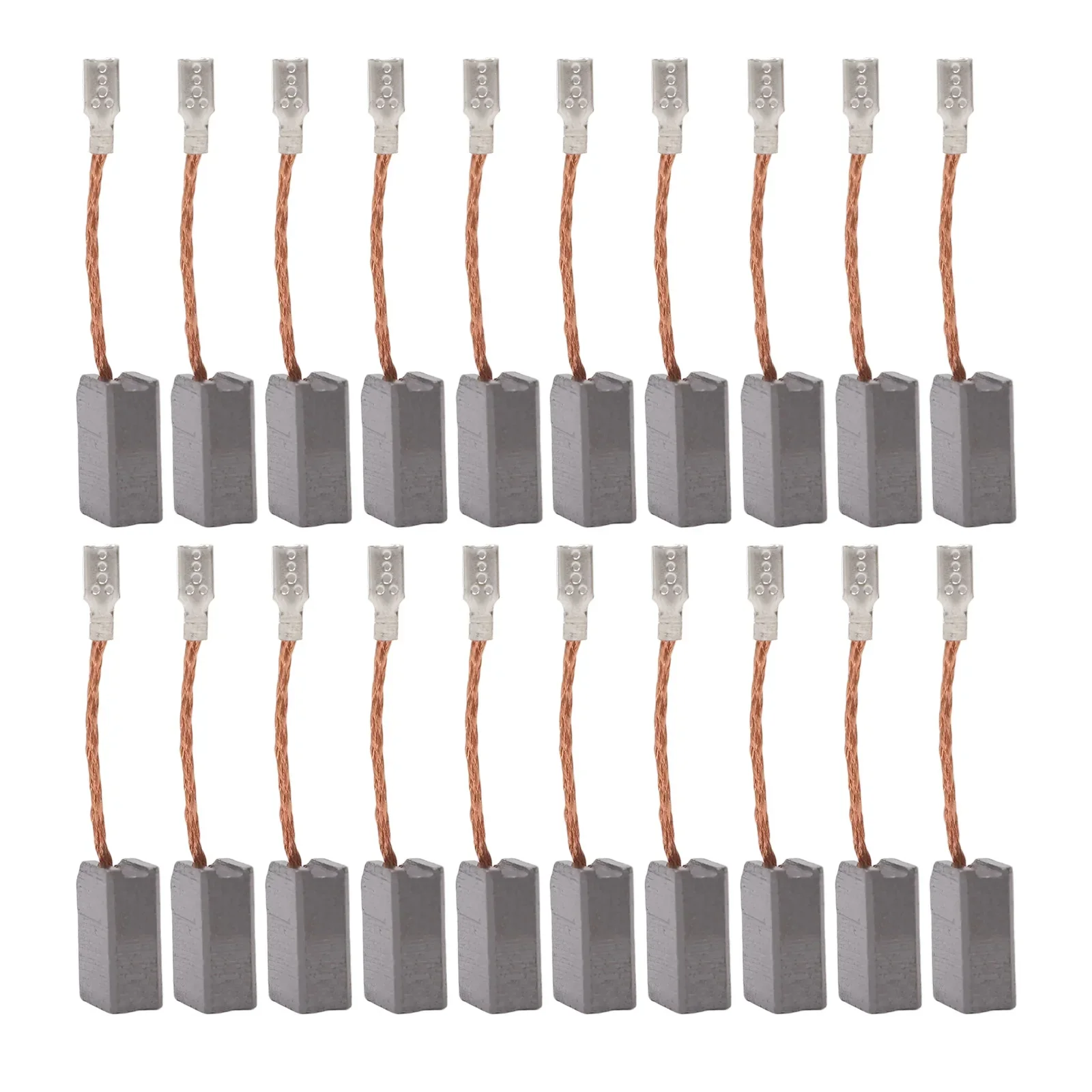 For Various Angle Grinders Compatible Carbon Brushes Pack Includes Twenty Pieces Size Six By Eleven By Fifteen Millimeters