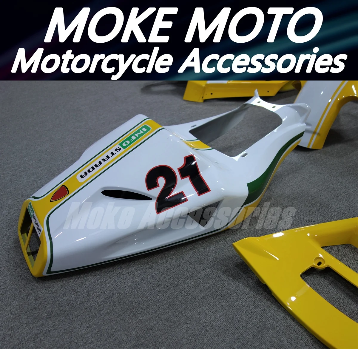 Motorcycle Fairings Kit Fit For 748 916 996 998 Bodywork Set Abs High Quality Injection New White Yellow