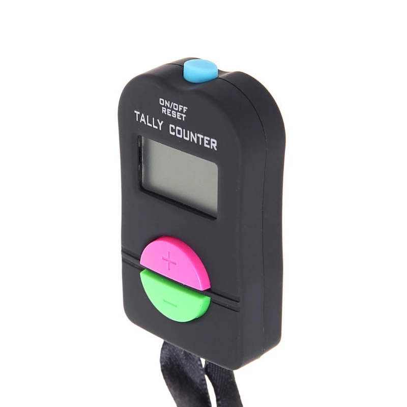 Digital Hand Tally Counter Electronic Manual Clicker Golf Gym Hand Held Counter