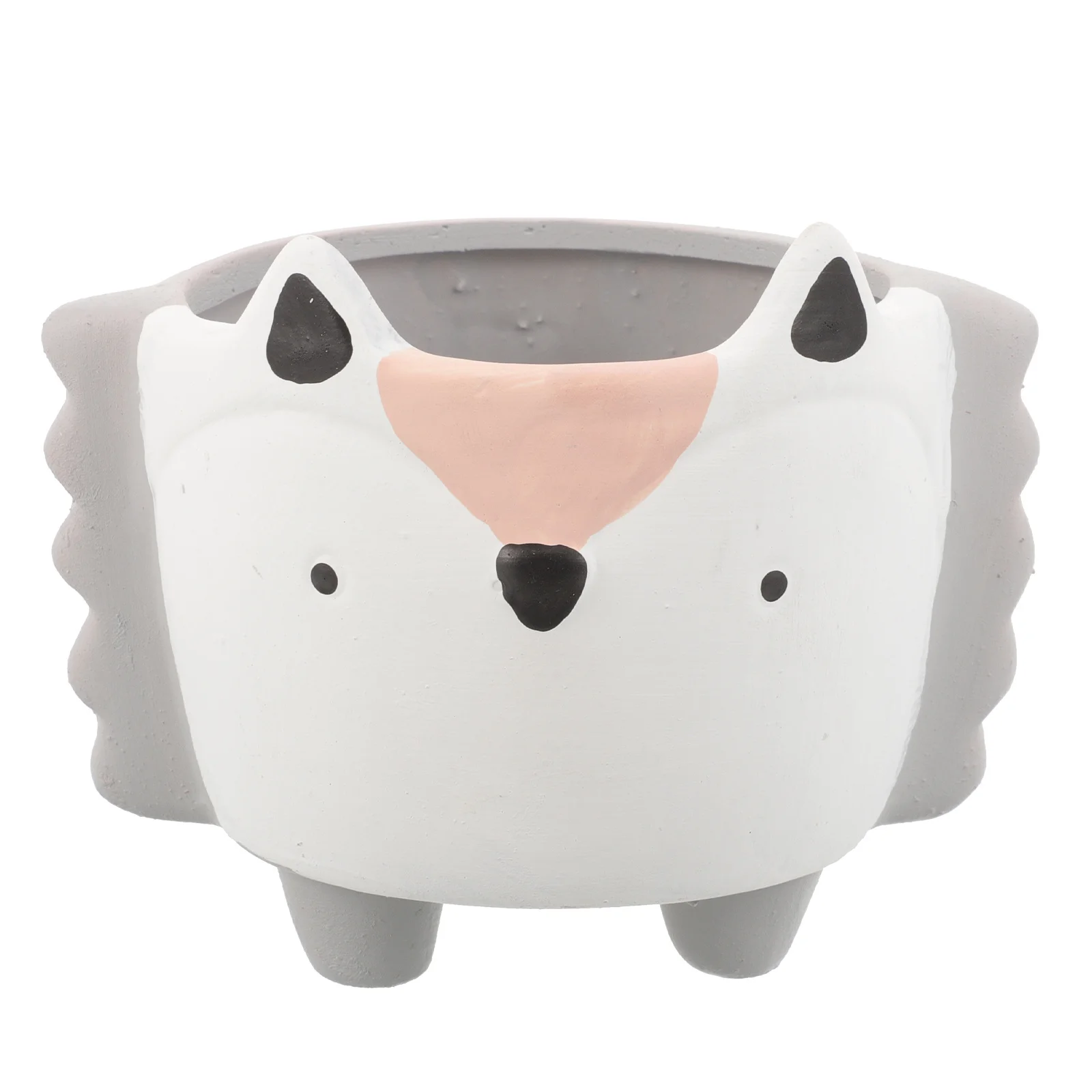 

Small Ceramic Mini Succulent Pots Colorful Simulation Animal Planter for Office Desk Patio Garden Decorations Hedgehog Style