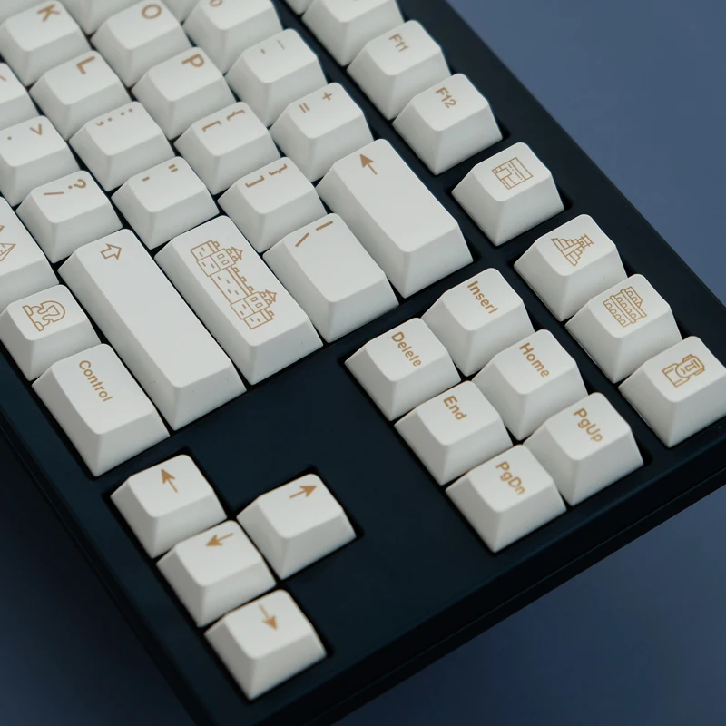 أغطية مفاتيح إبداعية مخصصة مكونة من 135 مفتاحًا PBT أصلية عالية التسامي