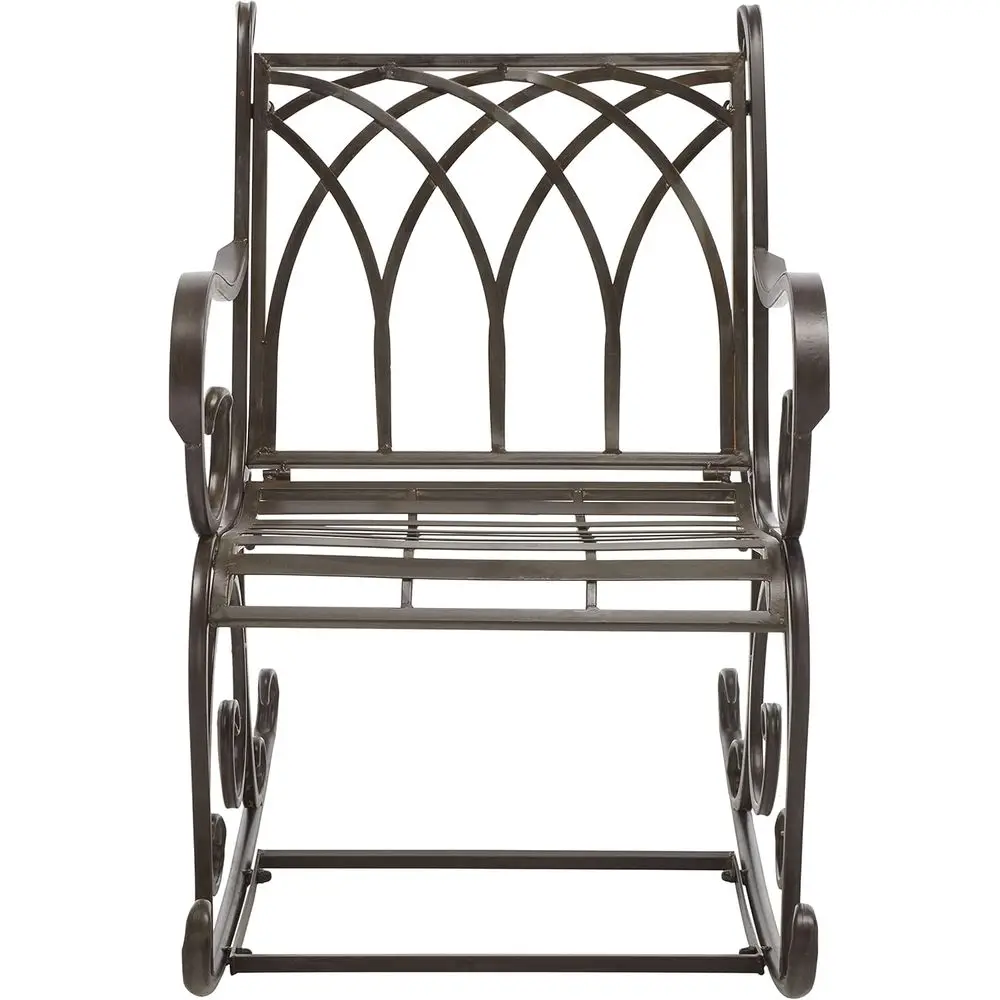

Коллекция Outdoor Collection Medrano: кованое кресло-качалка в деревенском стиле, цвет рустик-коричневый
