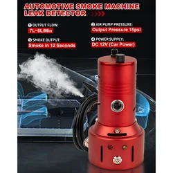 Car Smoke Leak Detector 12V EVAP Smoke Leak Tester Machine Vacuum Fuel Pipe Oil Leakage Detector Auto Diagnostic Tools