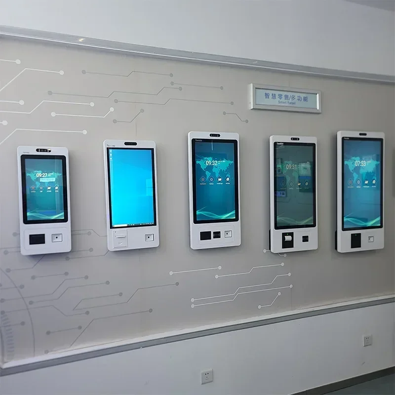 الوجبات السريعة 15.6 22 24 32 بوصة تعمل باللمس POS آلة الخروج الذاتي الخدمة الذاتية طلب الدفع كشك للمطاعم #2