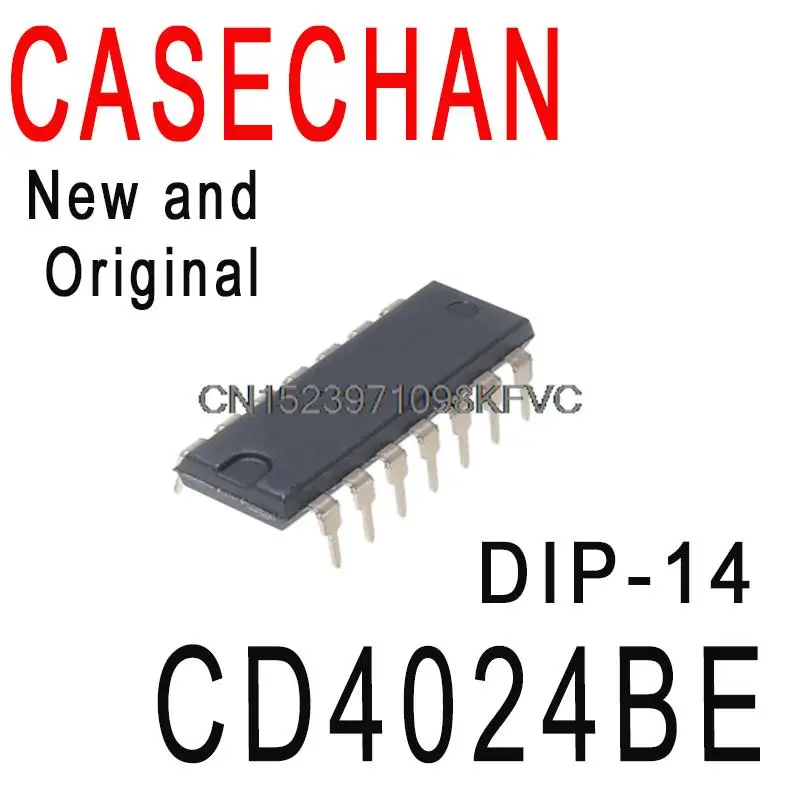 5PCS New and Original CD4024 HCF4024BE DIP-14 Counter In Stock IC CD4024BE