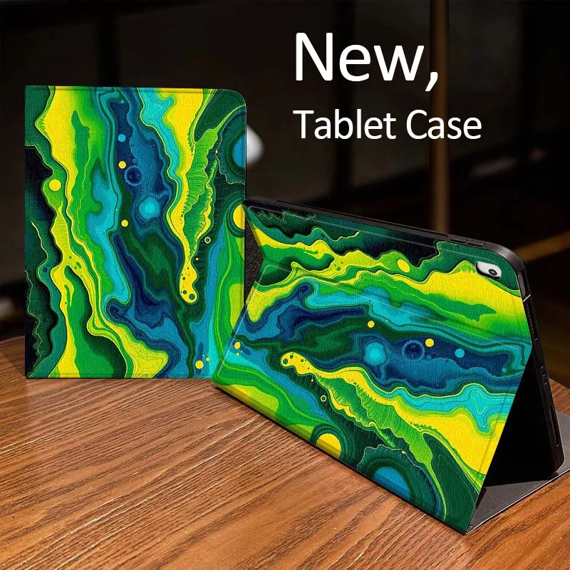 

Красочный чехол с абстрактным узором для iPad Pro mini Air 1 2 4 3 5 6 7 8gen 9gen 11 M2 M3 M4 6-го 7-го 10-го 11-го поколений 2025 года для планшетов
