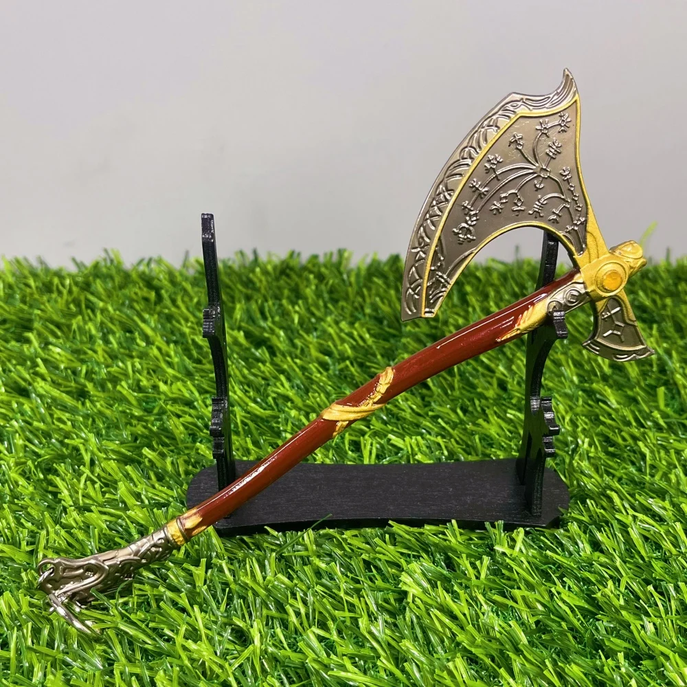 18cm deus da guerra 4 katana machado metal anime kratos atena lâmina fantasma leviatã caos espada tamanho real japonês katana sabre brinquedo