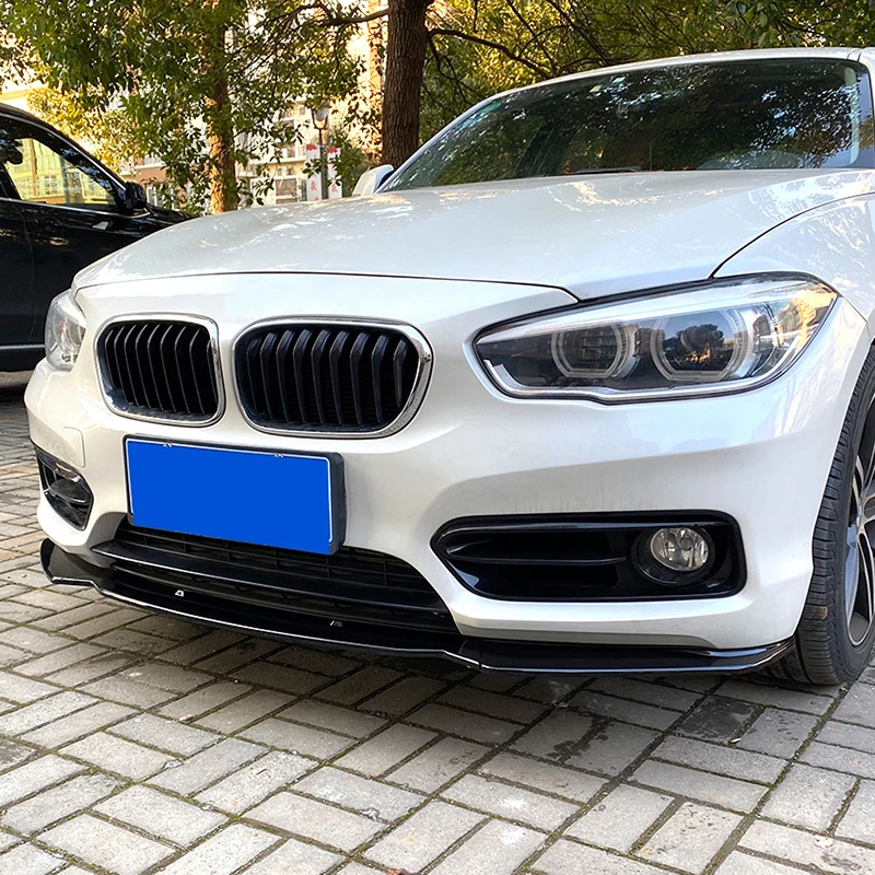 For BMW F20 F21 1 Series 2011-2019 116i 118i 120i High Quality ABS Car Front Bumpers Lip Glossy Black Or Carbon Fiber Look