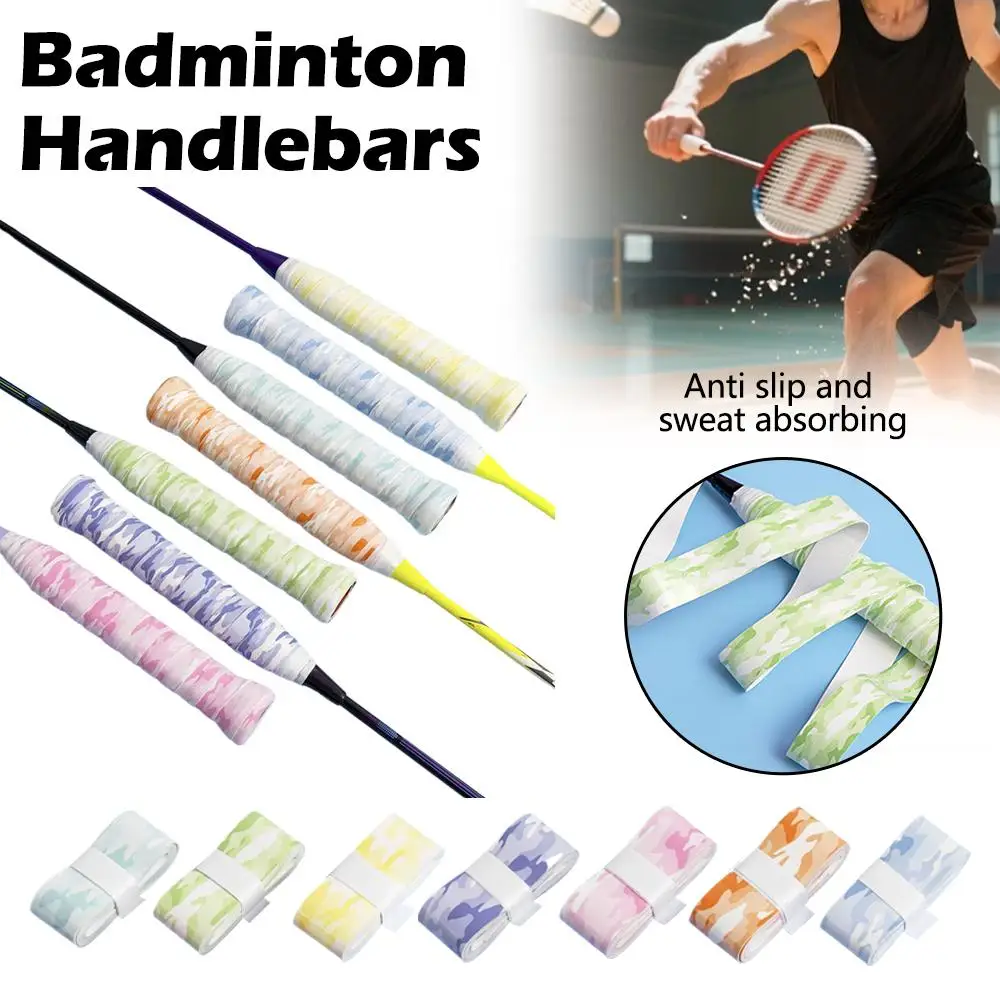 عالية الجودة فقاعة شريط لحام للصدمات عدم الانزلاق مريحة العرق التفاف تنفس تنس ماصة الريشة F1L3 #5