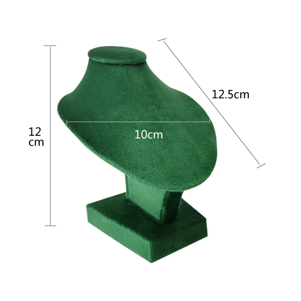 New Miniature Display Stand Solid Color PU Neck Model Stand Mannequin Storage Rack Choker Beads Chain