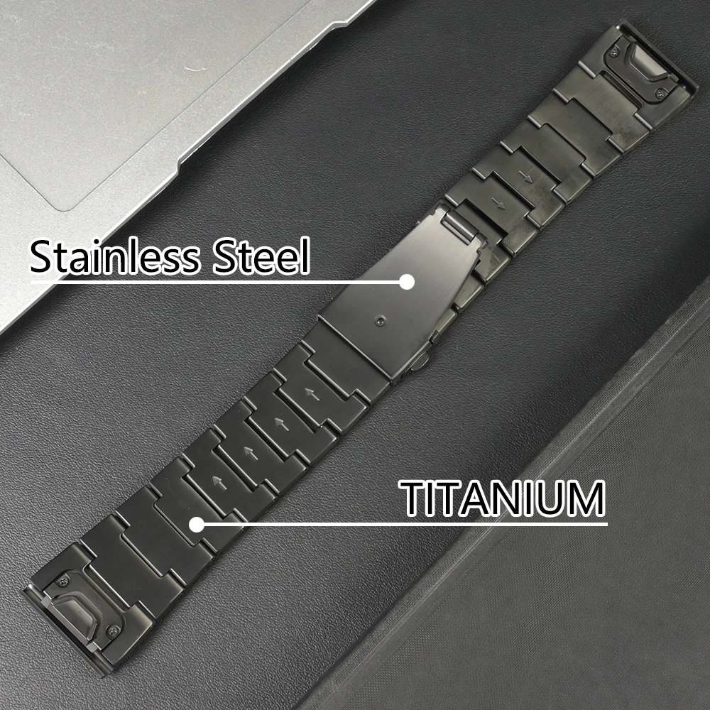22mm 26mm Titanium Band for Garmin Watch Fenix 8 7X Pro Tactix 7 EPIX Pro 51mm Enduro 3 2X Instinct 3 2X 50mm Quick Fit Strap
