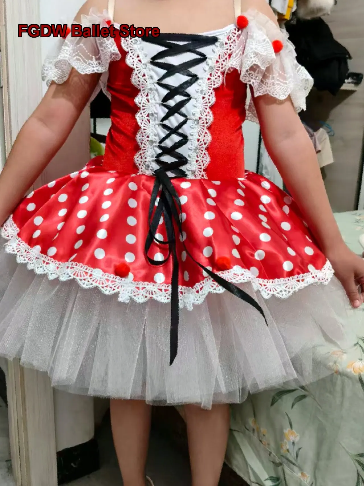 Girls' Performance Costume Student Professional Little Swan Dress Swan Lake Tutu Dress Performance Costume