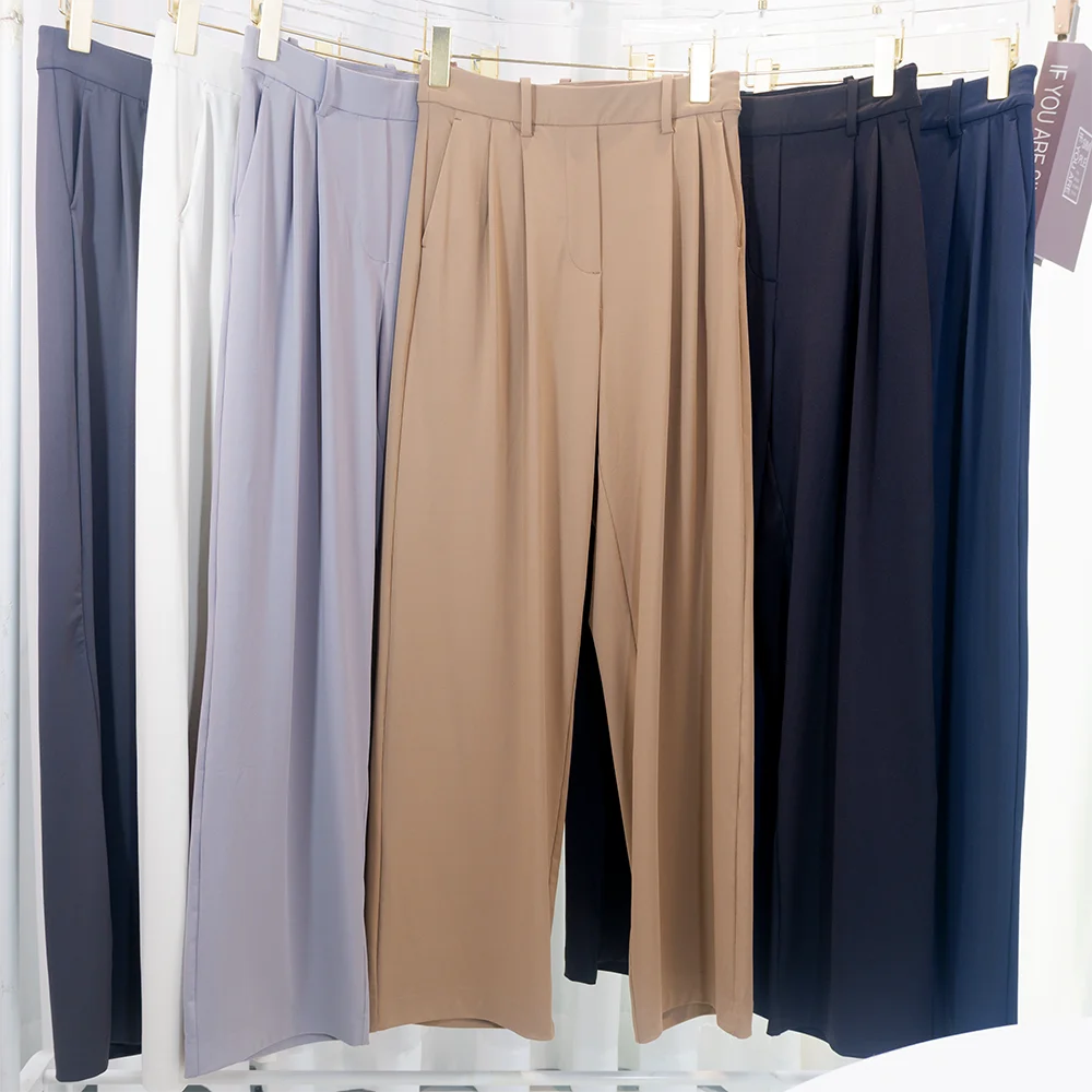 

Женские осенние повседневные брюки-карго, струящиеся брюки с высокой талией и широкими штанинами, утягивающие, эластичные, мягкие, спортивные, на шнурке