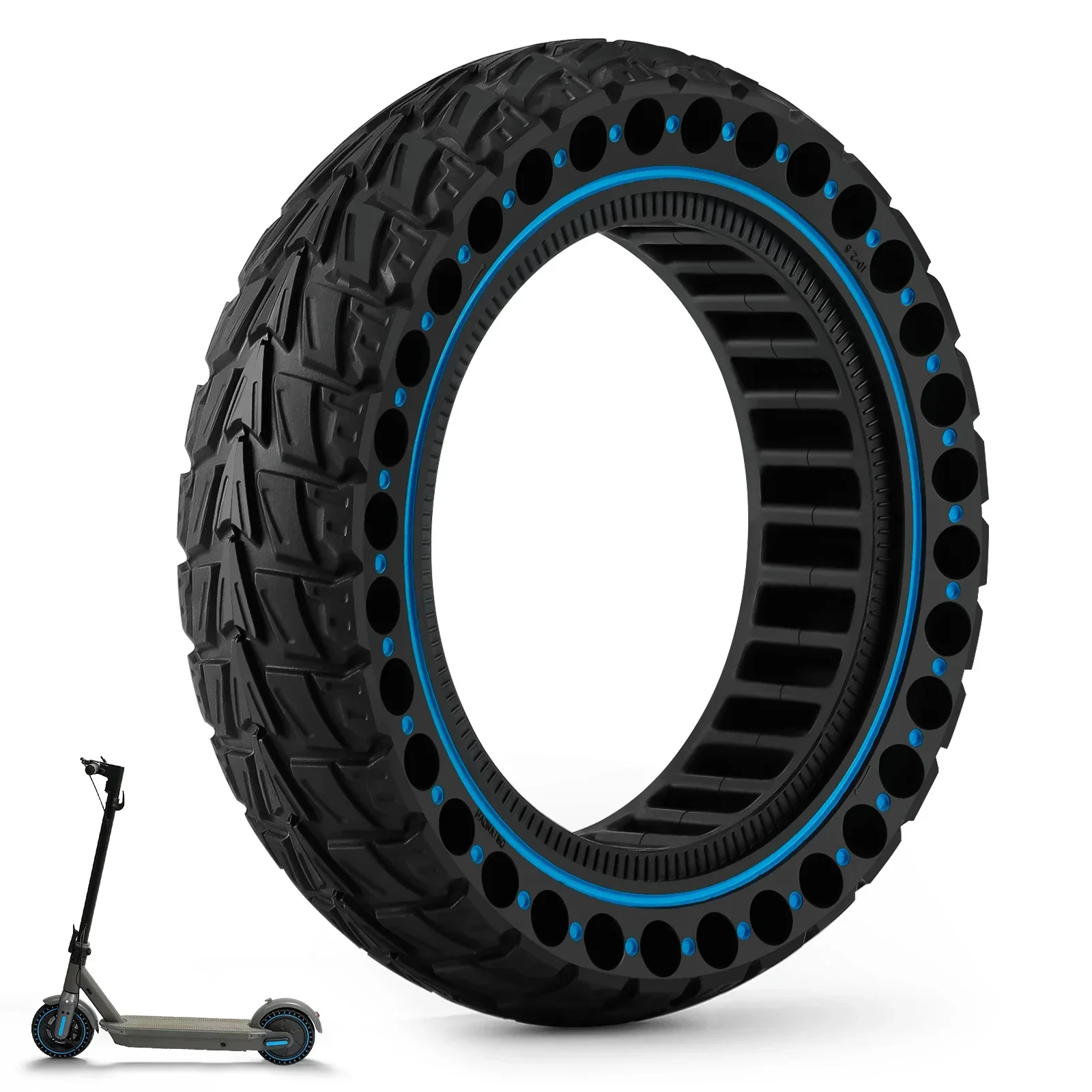 

For Ninebot G30 G30L G30D Electric Scooter Anti-slip Explosion-proof Tyre Strong Grip 10x2.5 (60/70-6.5)Off-road Solid Tire