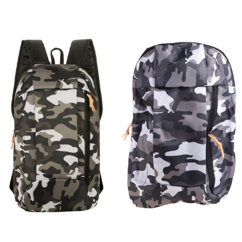 Sports Lightweight Camouflage Backpack Travel Mountaineering Bag Zipper Adjustable Belt Camping Men Ladies Children