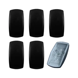 5pcs/ pack, Laser-Engravable Rocker Switch Actuator Cap – Blank/Plain Finish | Replacement Cap Only (Switch Body Not Included)