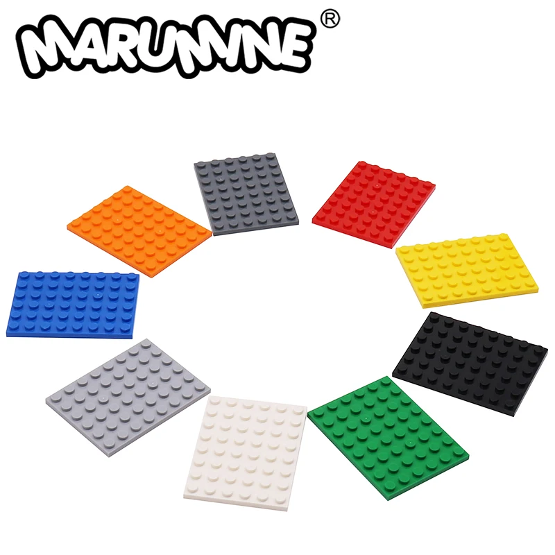 

Marumine 6x8 Dots Base Plate Building Blocks Piece 3036 DIY Classic MOC Bricks Accessories Bulk Parts for Kids Construction Gift