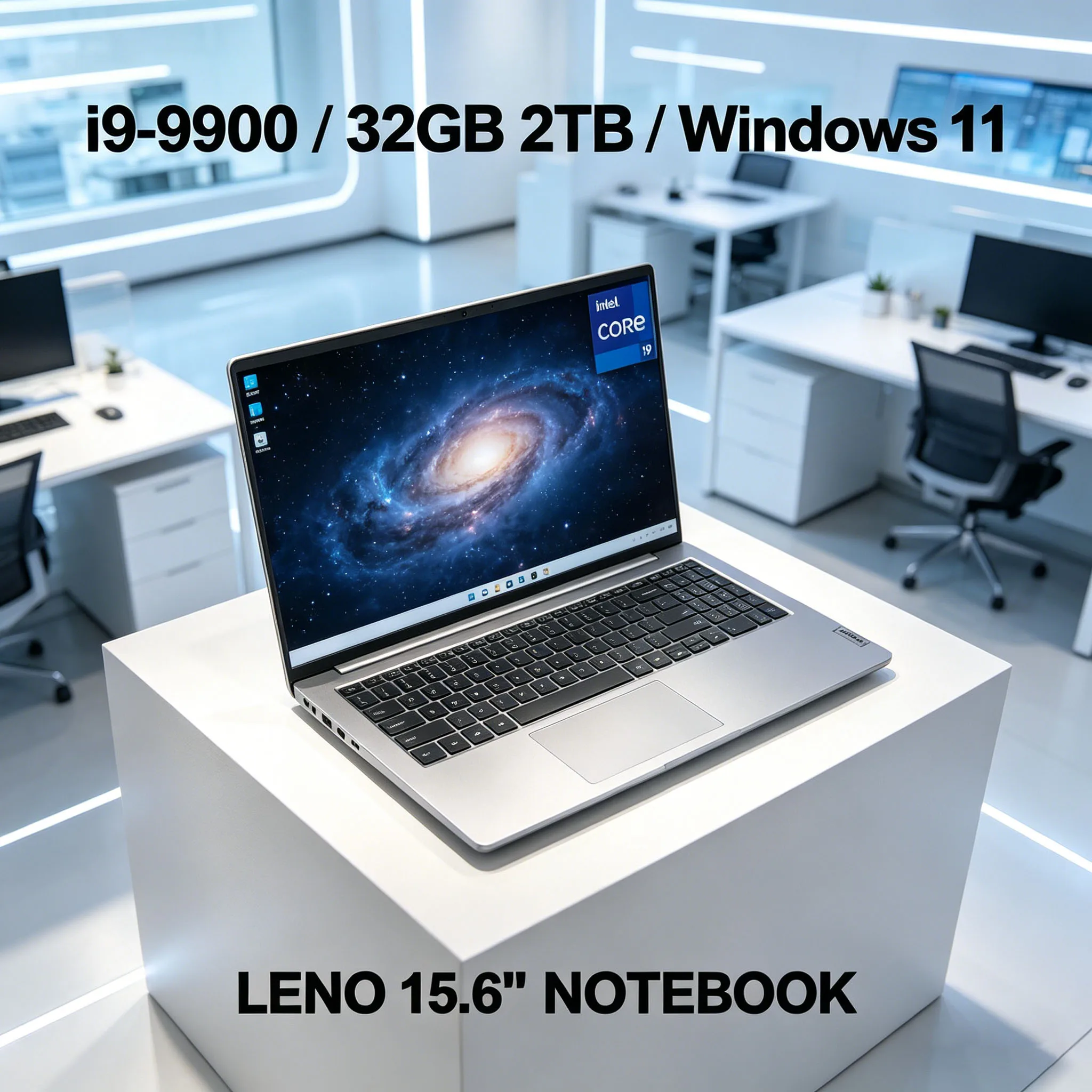 LENO MIGHTY Ultra Slim 15.6" Laptop Win11 Intel Core i9 9900 32GB 1TB/2TB 1920*1080 HD Gamer Office PC