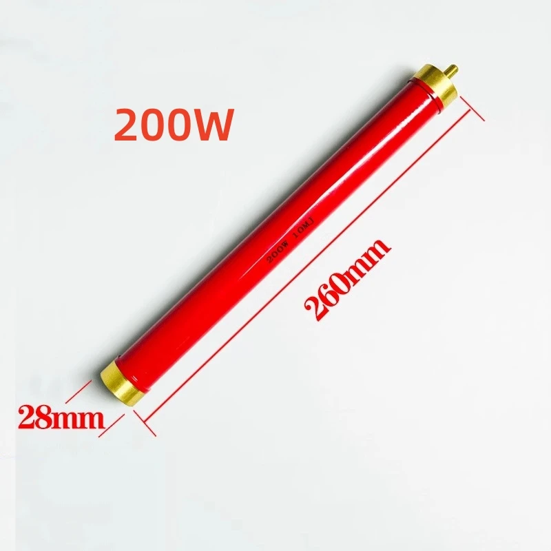 RI80 Red resistance 200W 150W Glass glaze film 1K 2K 5K 3K 10K 20K 100K 50M 100M300K500M non-inductive high voltage resistance