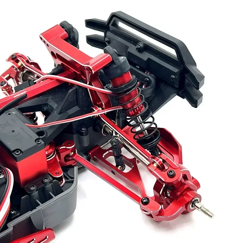 Brazo inferior delantero para Hyper GO MJX 1/10 10208 Little Monster OP, accesorios, Kit de piezas de mejora de Metal, modelo Rc, coche trepador, Buggy