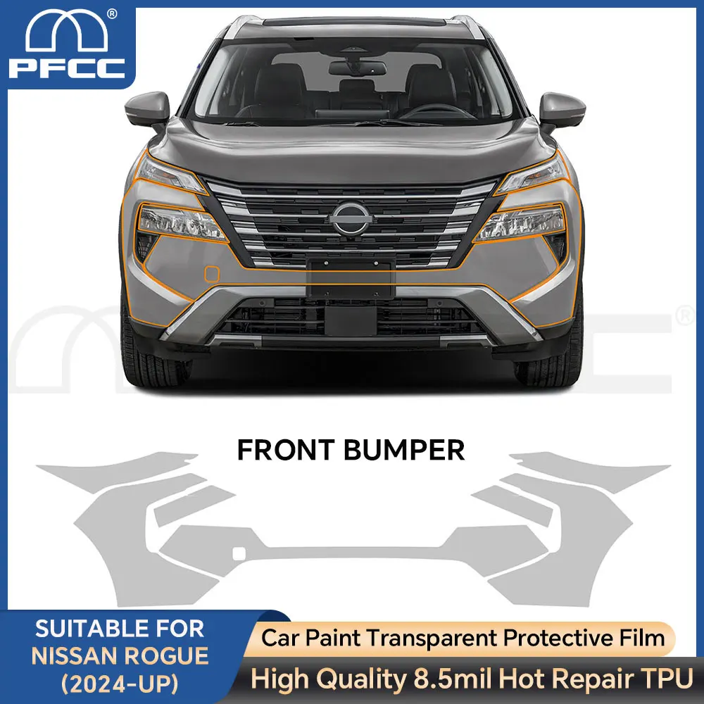 

For NISSAN ROGUE 2024-2025 Scratch Resistant TPU Invisible Car Body Paint Protection 8.5mil Film Clear Bra Kit PPF Sticker