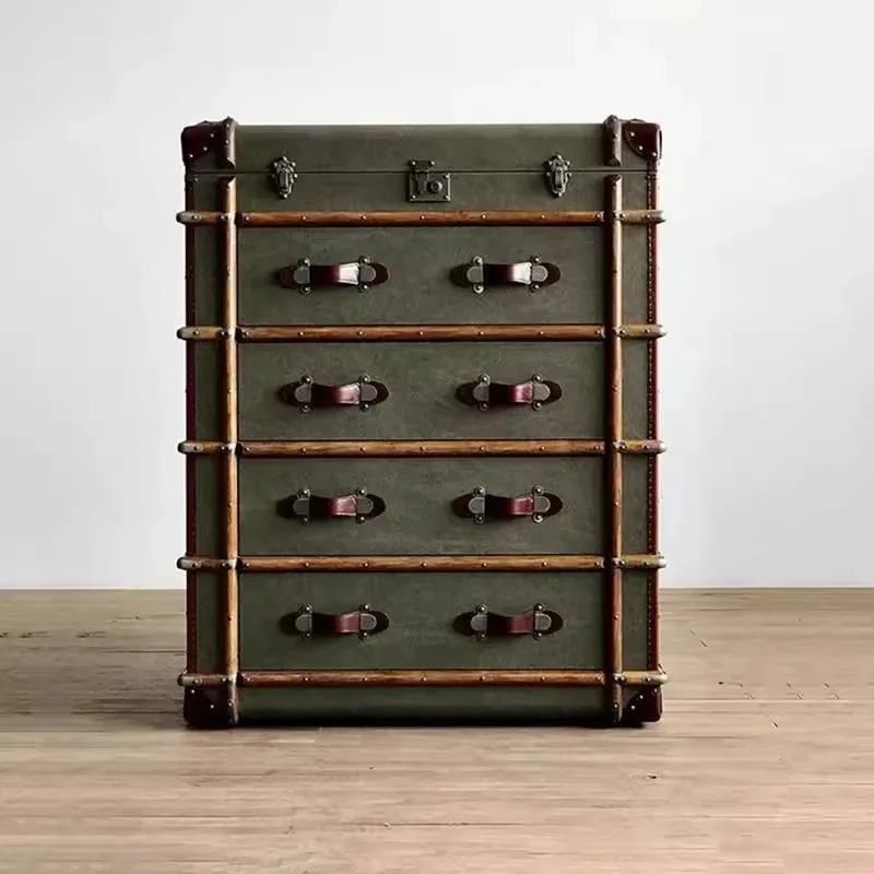 

Bedroom Box Foyer Entrance Cabinet Rattan Large Capacity Storage Villa Decoration