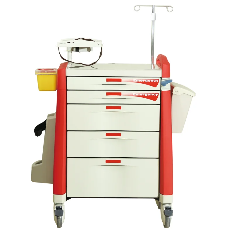 

Professional Supplier BETTER Hospital Equipment ABS Treatment Emergency Crash Cart Medication Trolley