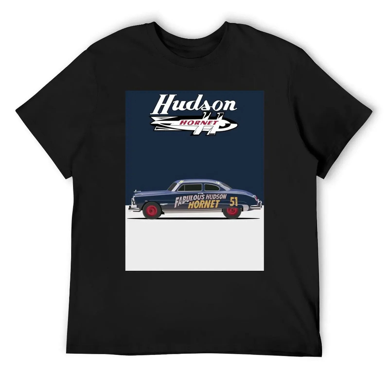 Hudson Hornet Illustration T-Shirt animal prinfor boys oversized graphic tee boys animal print mens clothing