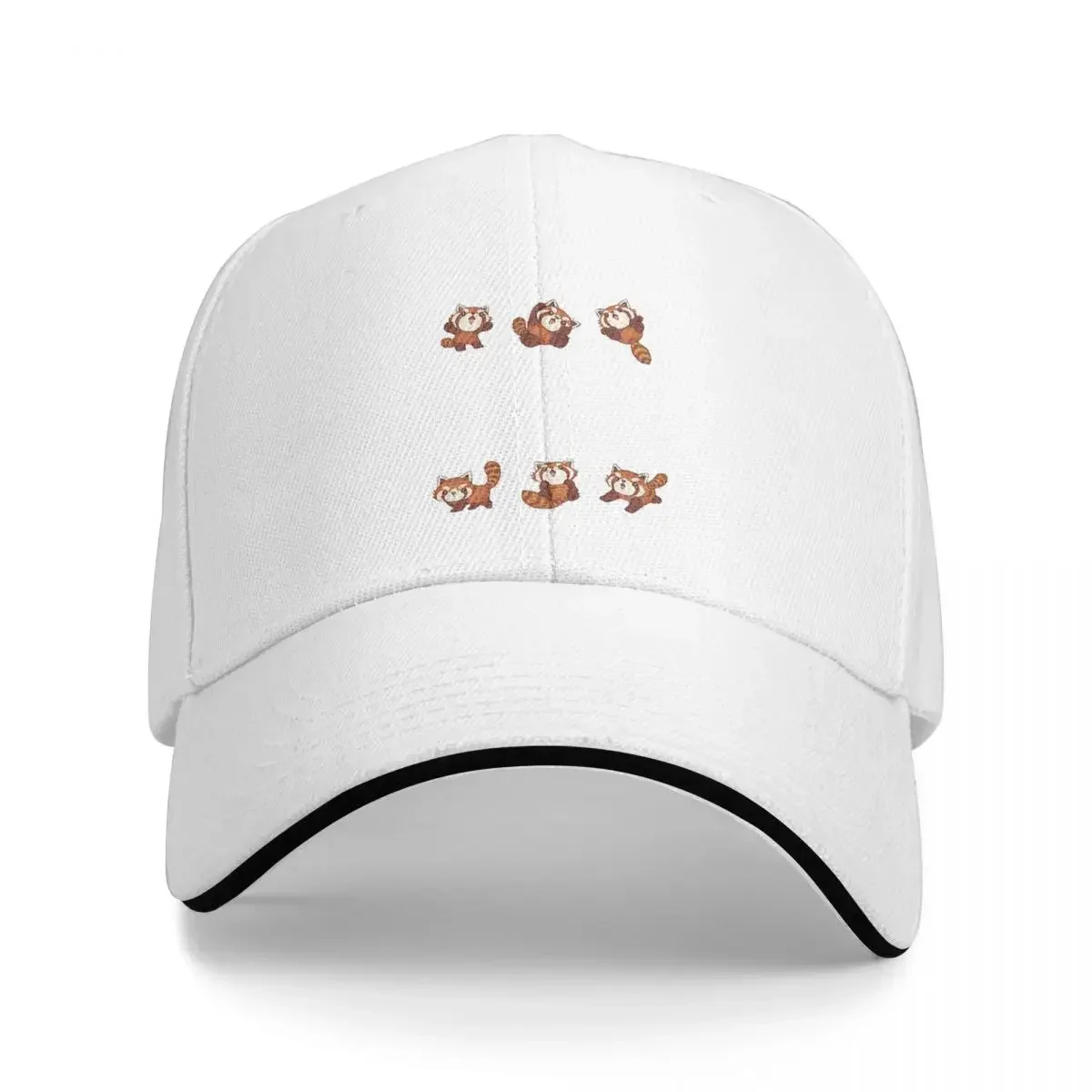 Many Red Pandas Baseball Caps Snapback Fashion Baseball Hats Breathable Casual Outdoor For Men's And Women's Polychromatic