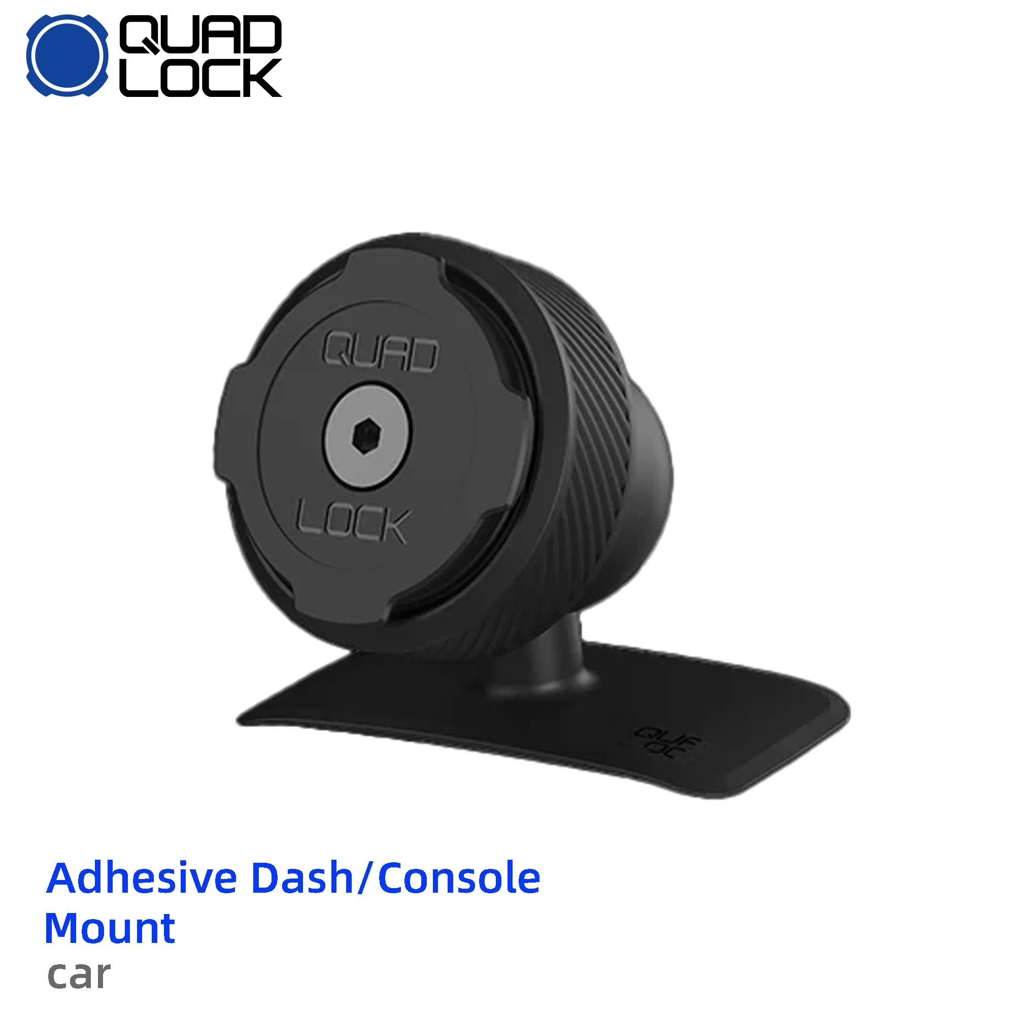 

QUAD LOCK Car Phone Mount – Adhesive Dash/Console Holder (Universal Fit)