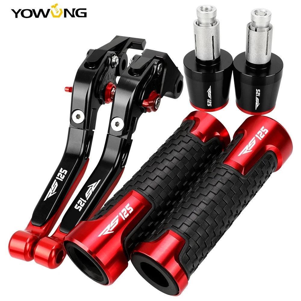 

RS125 Motorcycle Adjustable Folding Brake Clutch Levers For APRILIA RS125 RS 125 2006 2007 2008 2009 2010 Handlebar Grips Ends