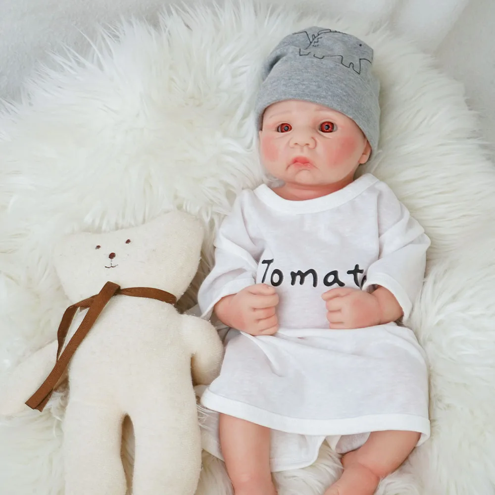 Die realistische 15-Zoll-Silikonpuppe ist eine weiche und süße Mädchenpuppe, ein perfektes Geschenk für Kinder ab 3 Jahren.Nr. 2. Keine Kleidung