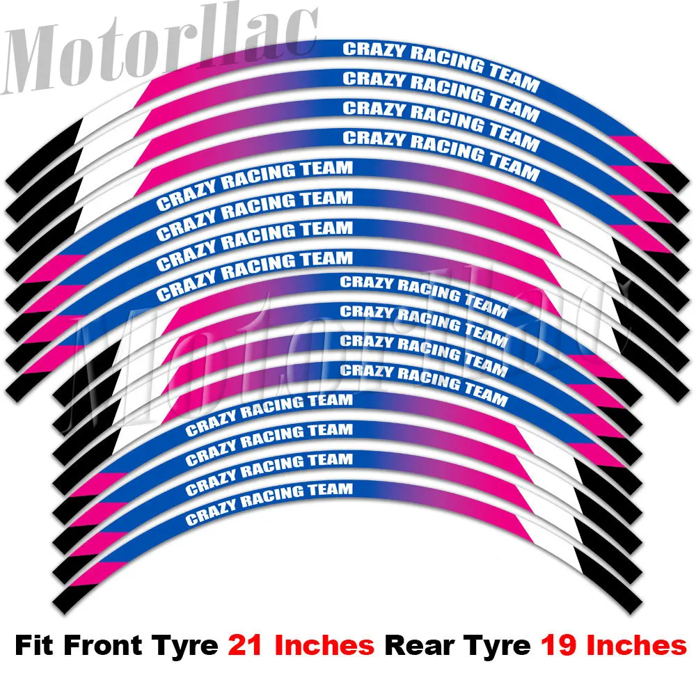 Reflektierende Motorrad-Felgenaufkleber Streifen-Dekor Zubehör für Husqvarna 701 TC 125 250 FC450 FC250 FC350 FE TE – Detail 7